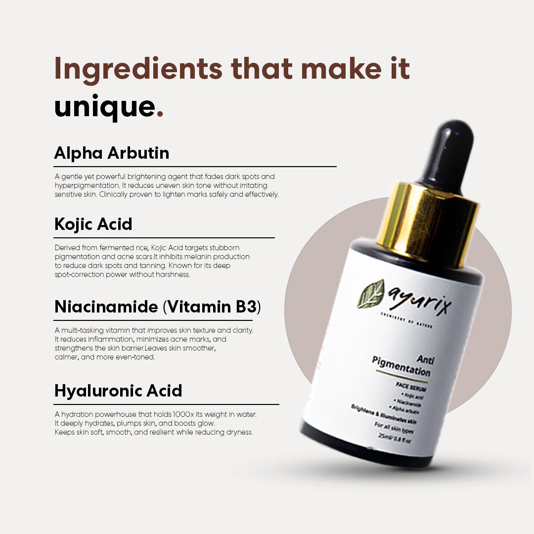 Ayurix Anti pigmentation face serum